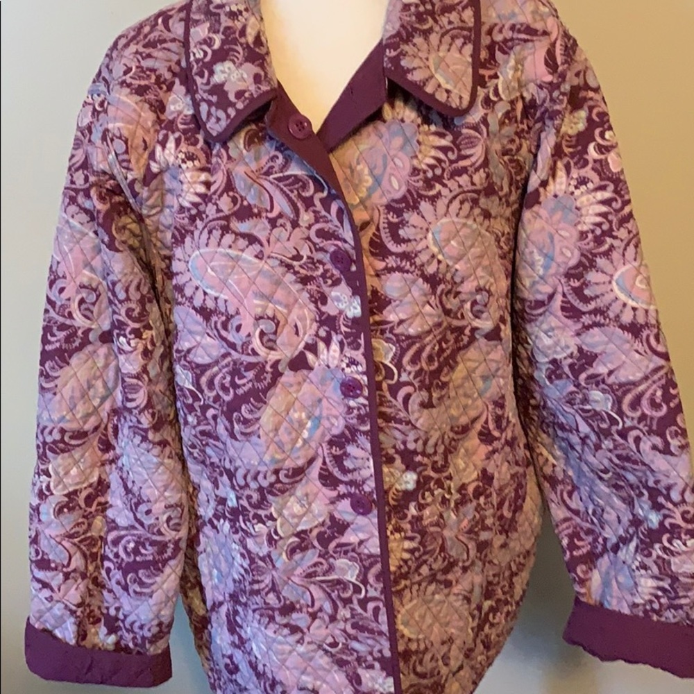 Frvelle plus size reversible quilted jacket‎